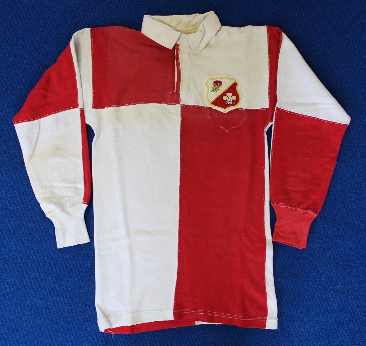 Jersey worn by England-Wales Prop Ray Prosser